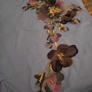 Floral Embroidered Patch